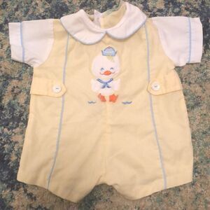 Vintage Tiny Tots Originals Shortall with  squeaker!!!